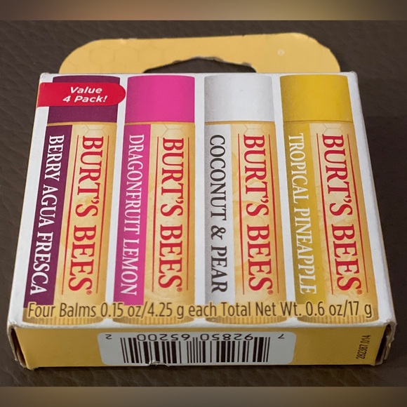 Burt's Bees Lip Balm β Tropical Retreat 4 Pack Set - Picture 4 of 16